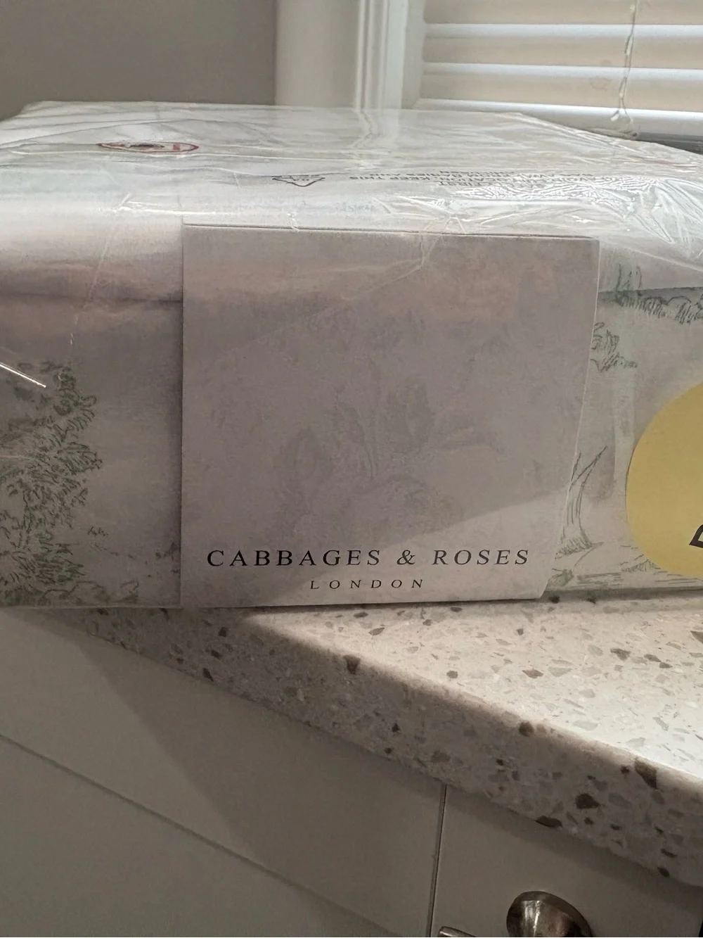 NEW Cabbages & Roses King Duvet Set Soft Sage- “Country Toile” Pattern